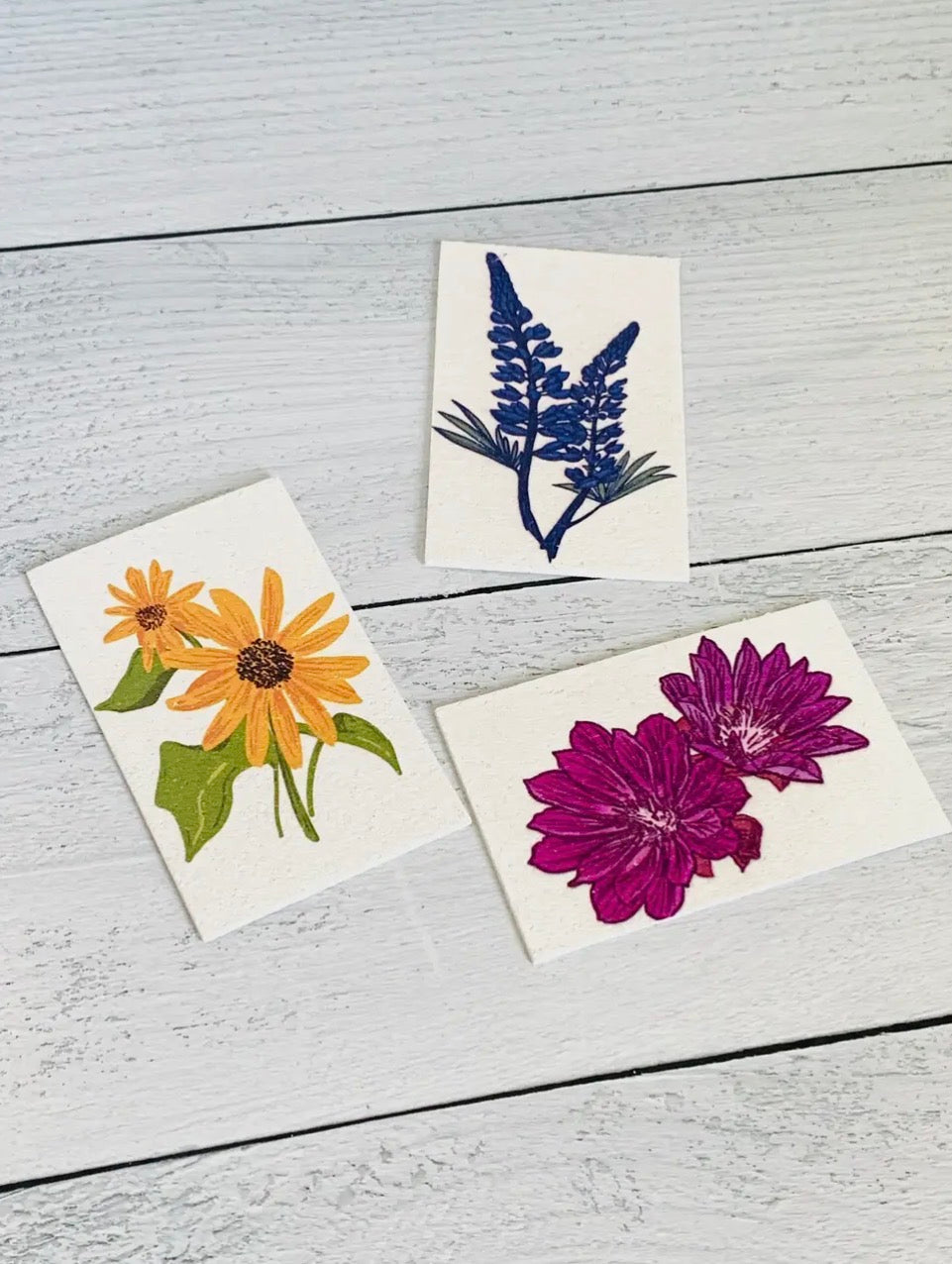 Wildflowers Compostable Pop Up Sponges