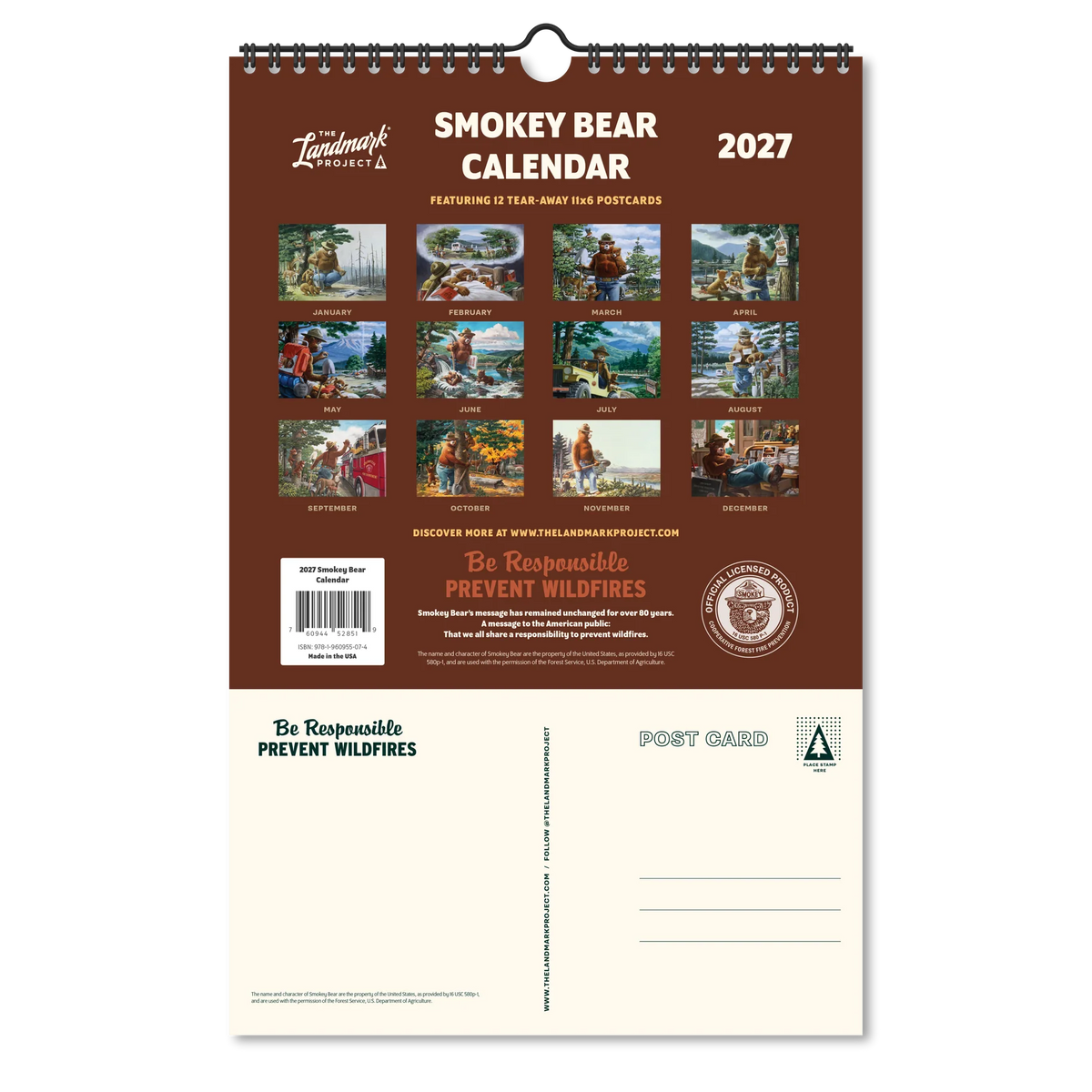2027 Smokey Bear Calendar