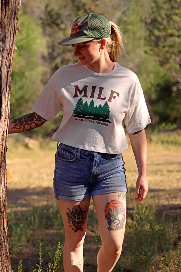 Man, I Love Forests (MILF) Crop Tee