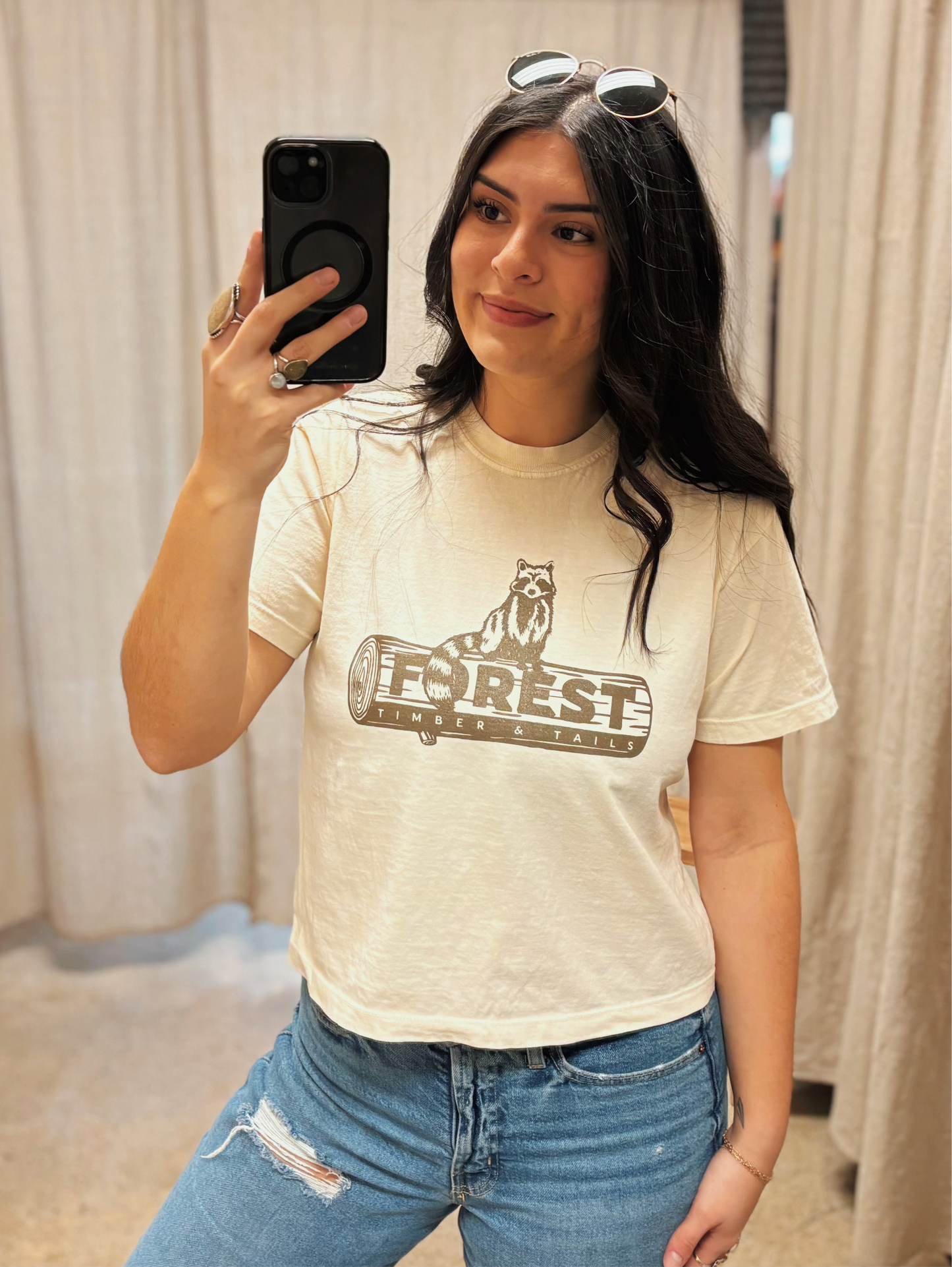 Timber & Tails Cropped T-Shirt