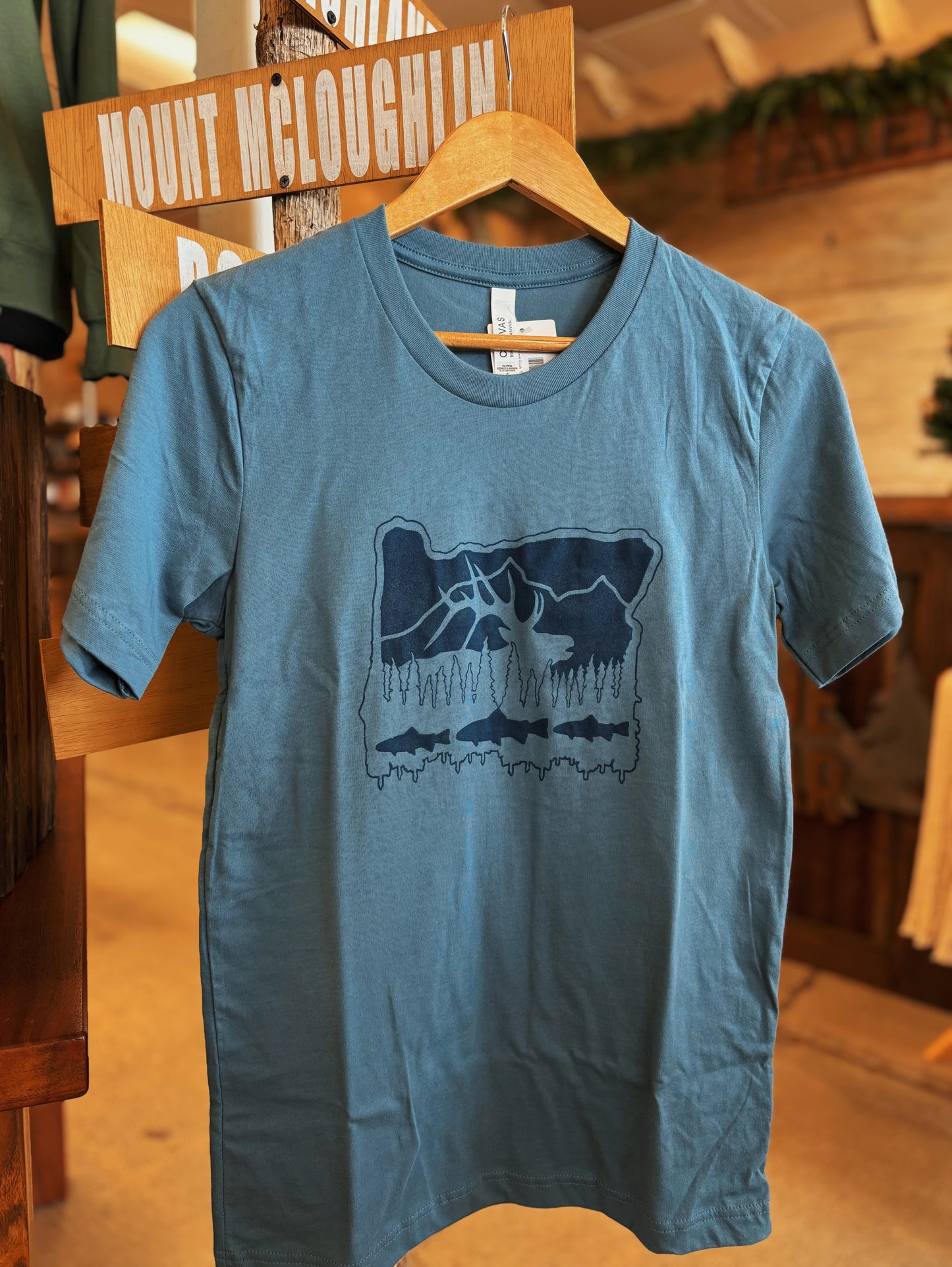 Elk and Fishing T Shirt