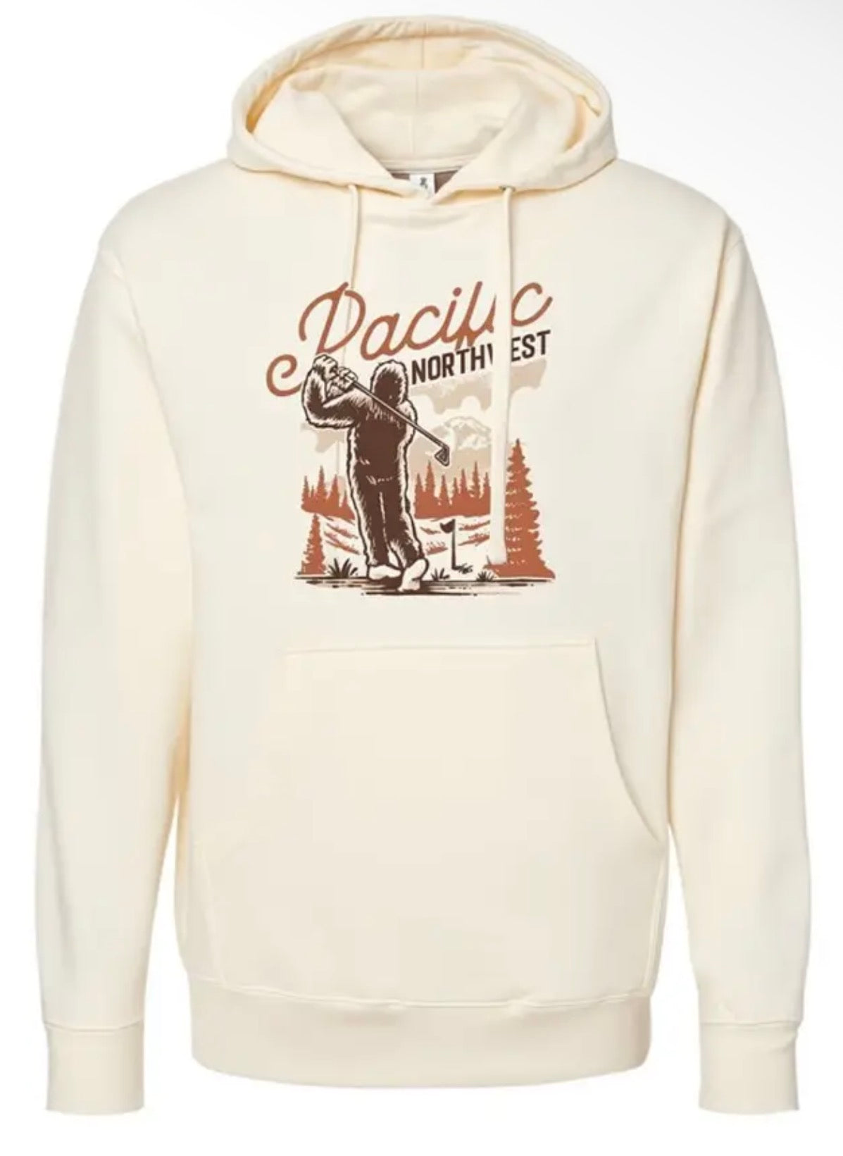 Pacific Northwest Golfing Sasquatch Hoodie