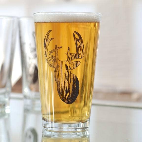 Deer Pint Glass