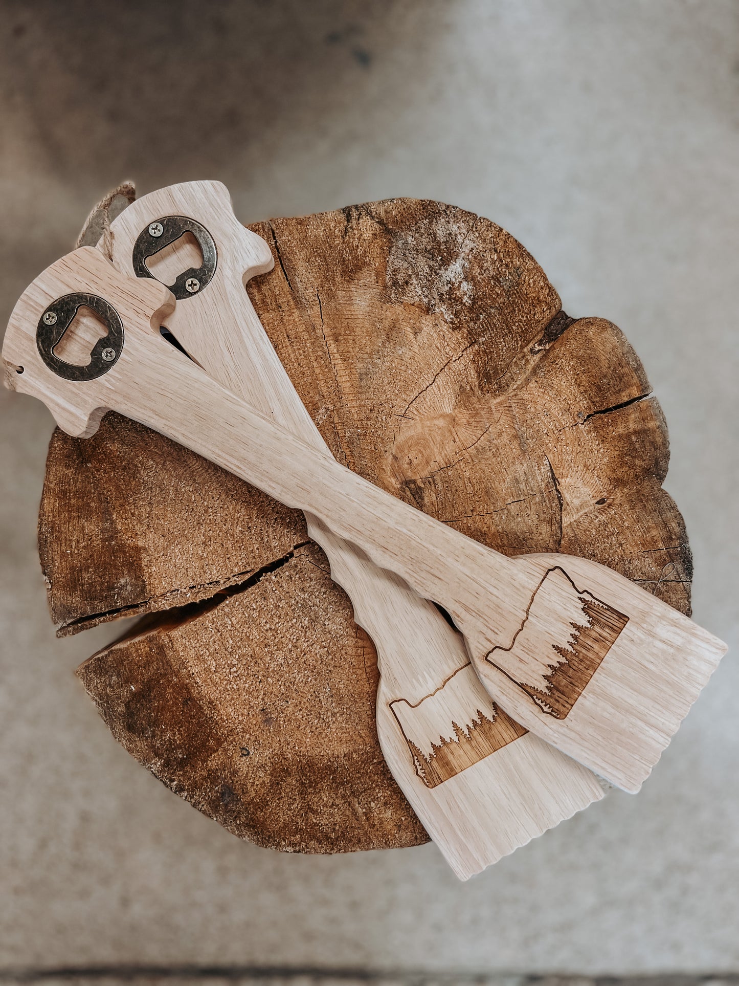 Wooden Grill Scraper w/ Bottle Opener