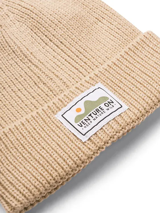 Venture On Mountain Range Recycled Knit Beanie