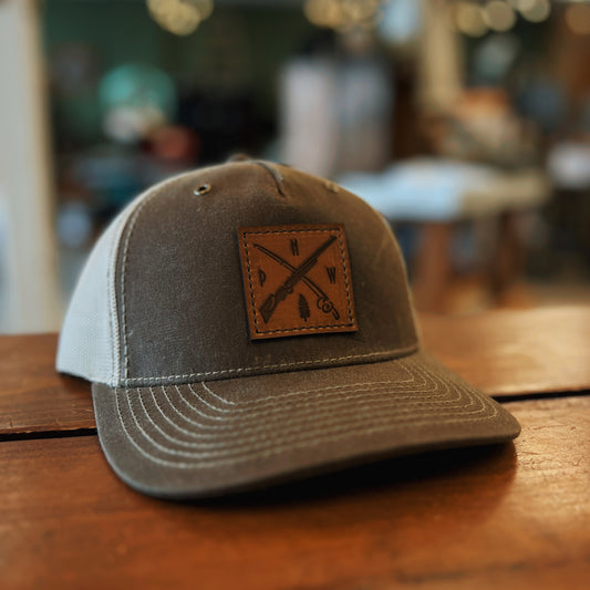 Hunting & Fishing PNW Leather Patch Hat