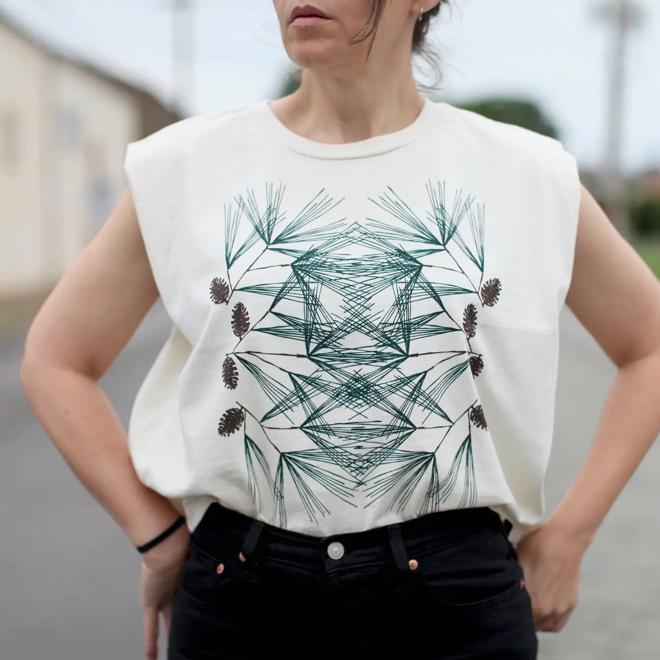 Pine & Pinecones Muscle Tank