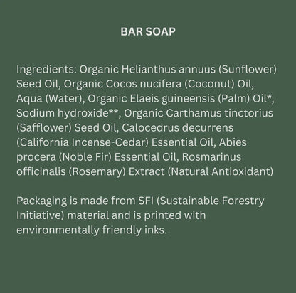 Cascade Forest Organic Bar Soap