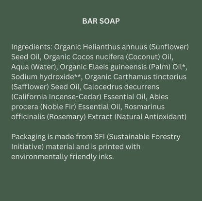 White Sage Organic Bar Soap