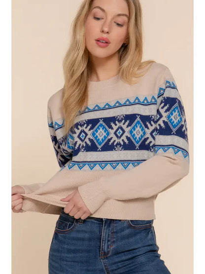 Faire Isle Sweater Top