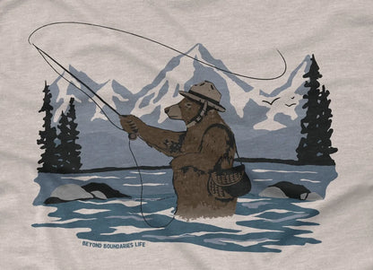 Fly Fishing Bear T-Shirt