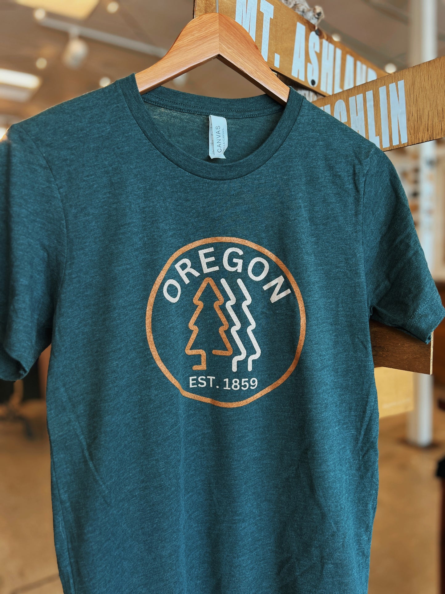 Oregon Tree Silhouette T Shirt