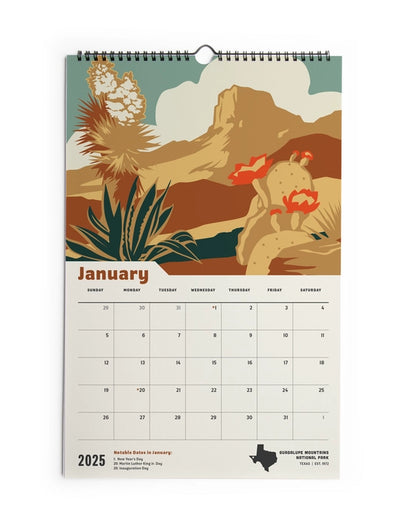 2025 National Parks Calendar