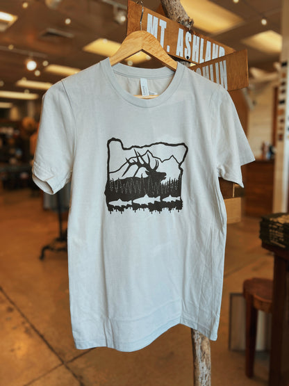 Elk & Fish Oregon T-Shirt