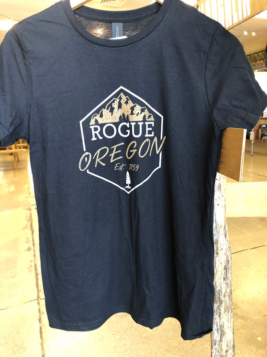 Oregon Hexagon Rogue Ladies T-Shirt