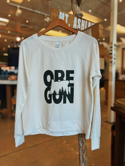 Womens ORE GON Long Sleeve Crewneck