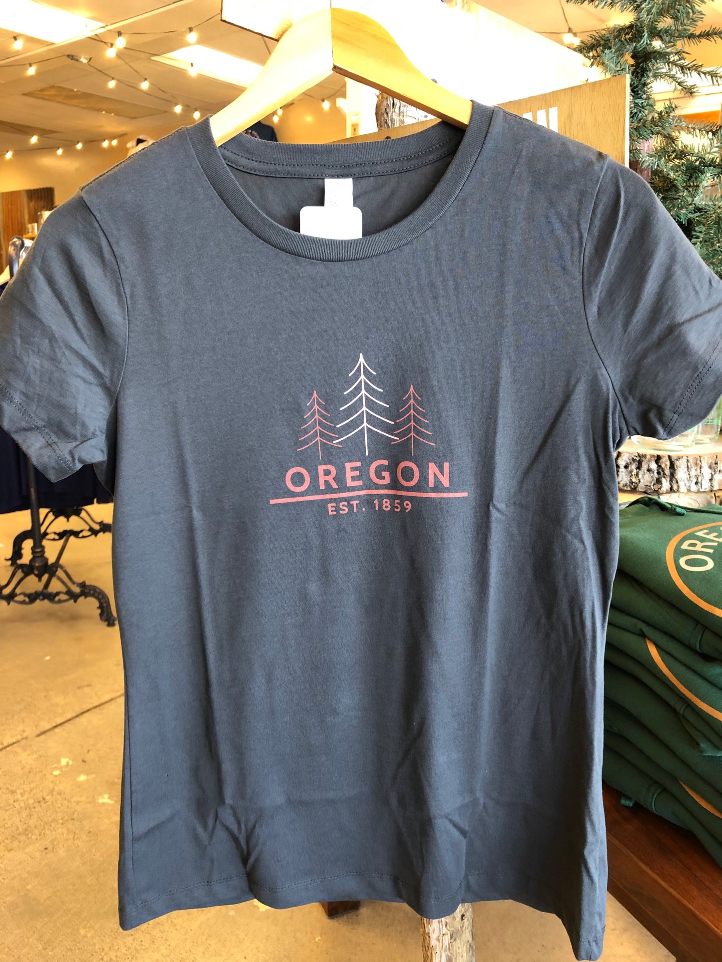 Three Tree Oregon Est Ladies T Shirt