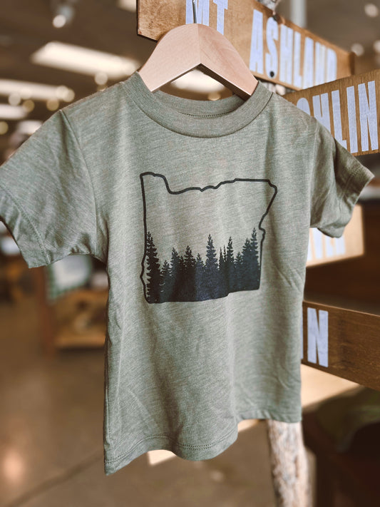 Kids Oregon Outline T-Shirt