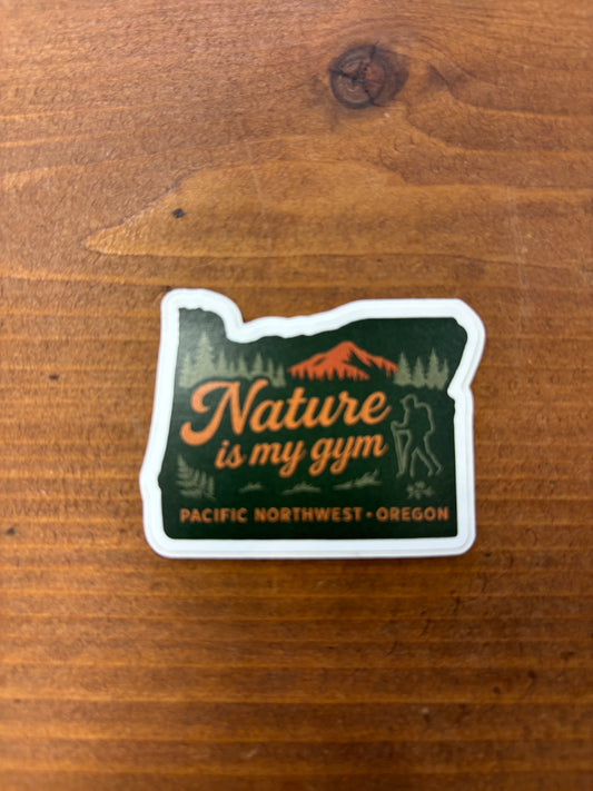 Nature is My Gym Mini Sticker