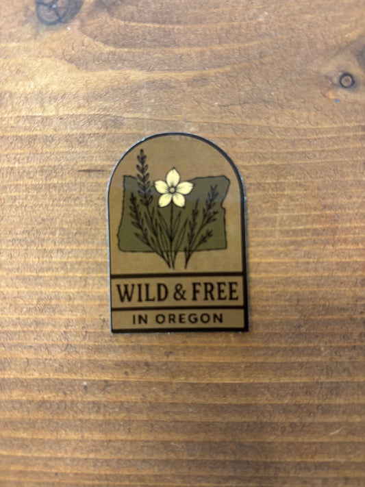 Wild & Free in Oregon Mini Sticker