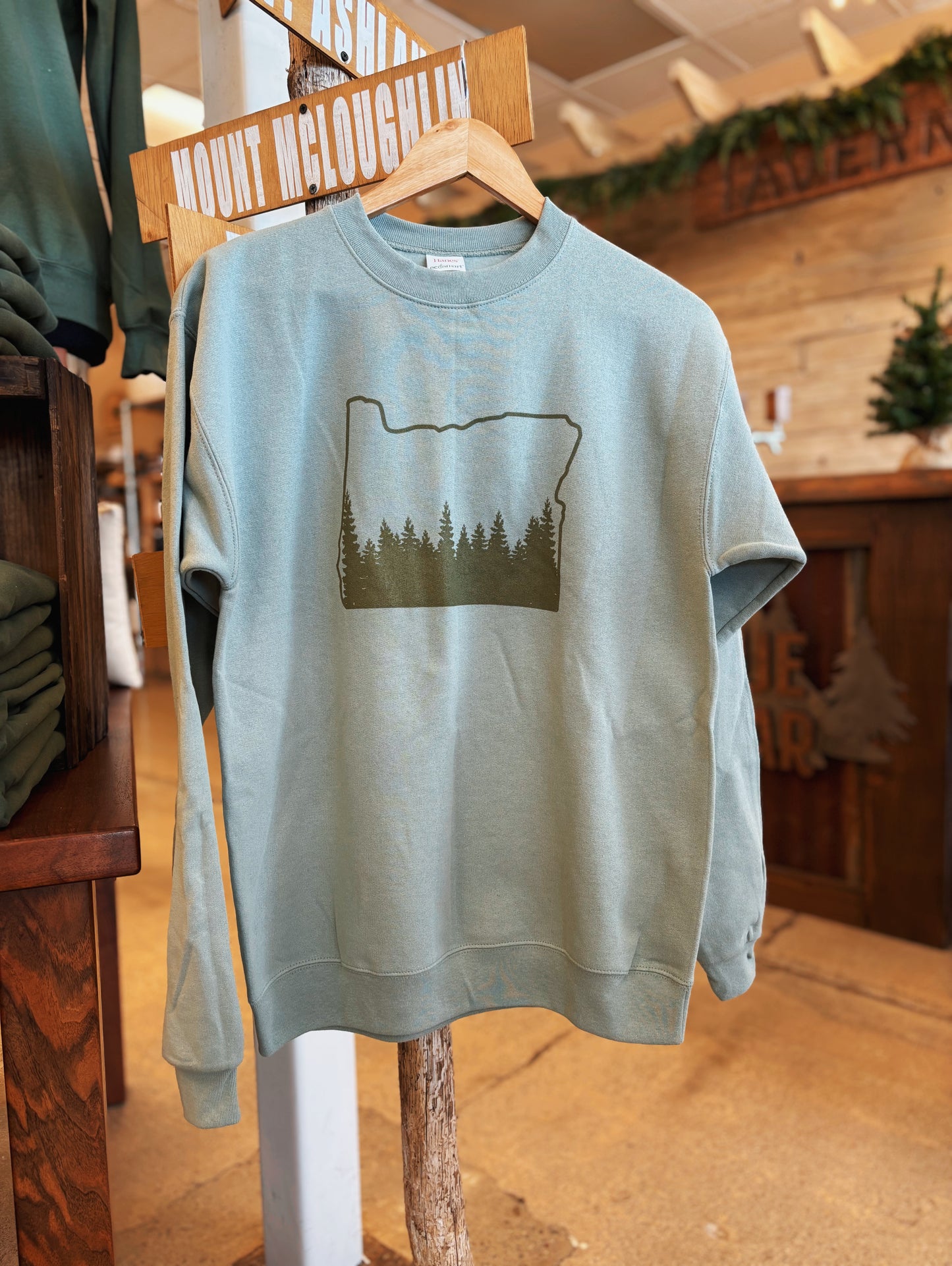 Oregon Outline Crew Sweatshirt