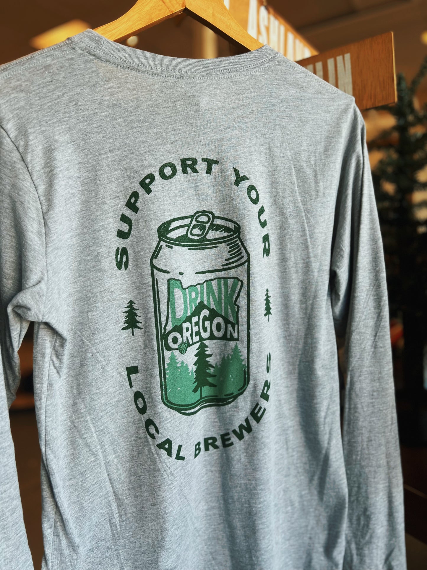 Drink Oregon Can Design Long Sleeve T-Shirt