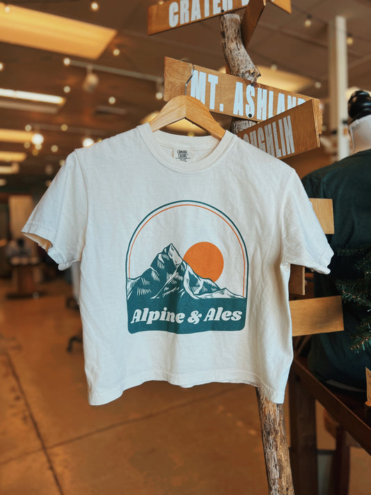 Alpine & Ales Crop T-Shirt