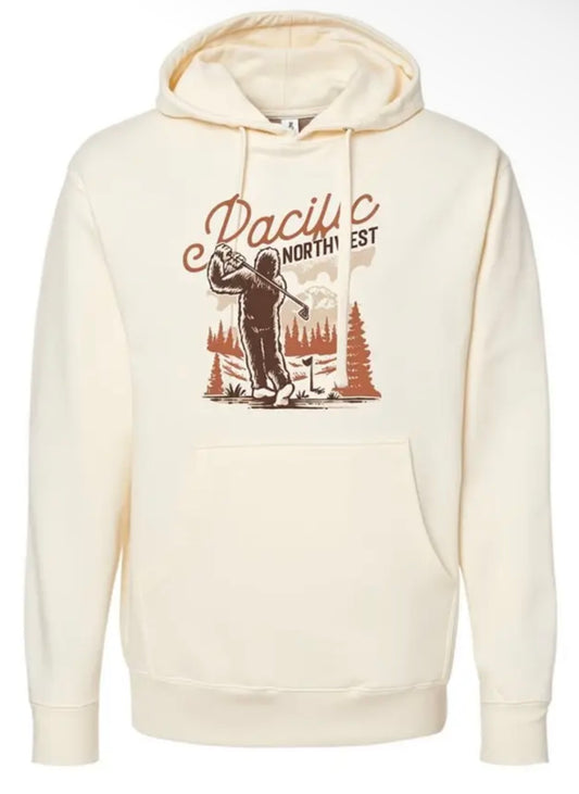 Pacific Northwest Golfing Sasquatch Hoodie