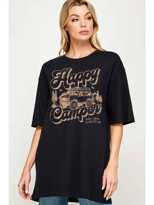 Happy Camper Oversized T-Shirt