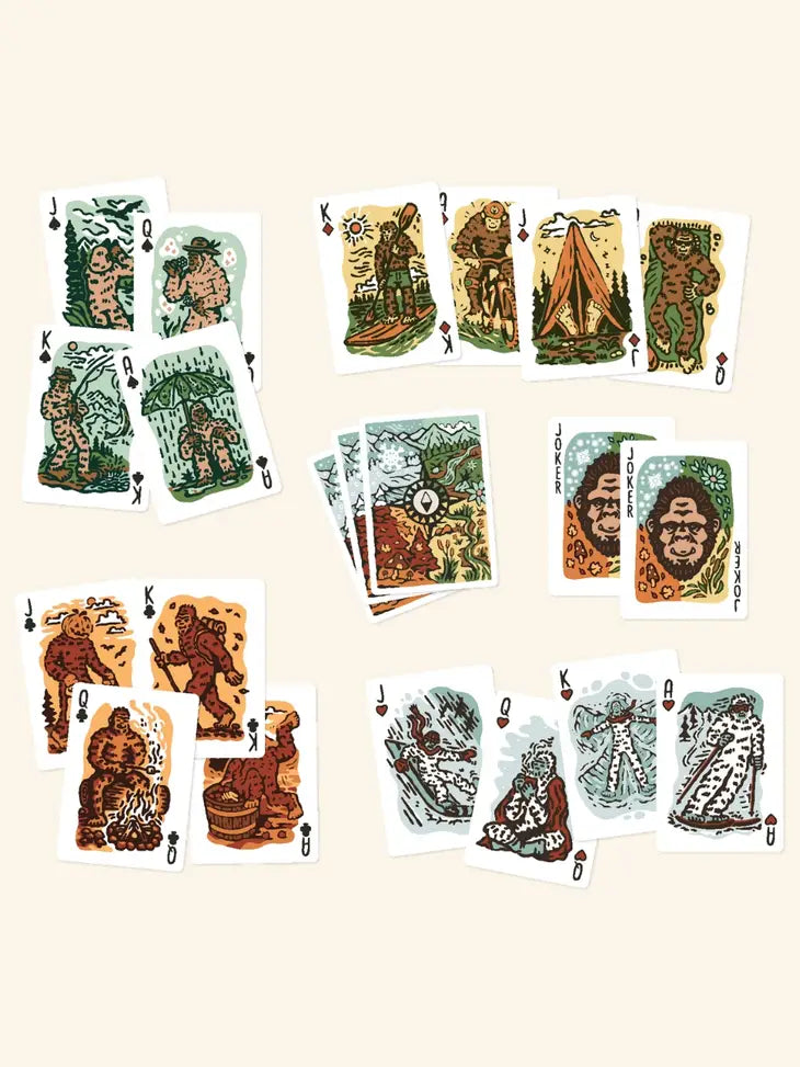 Seasons of Squatch Playing Cards