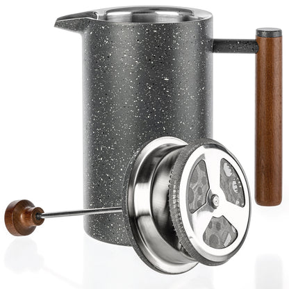 Speckled Stainless Steel French Press