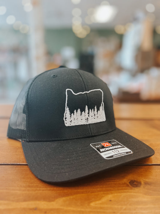 Oregon Outline w/ Trees Hat