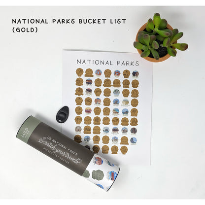 National Park Bucket List Poster