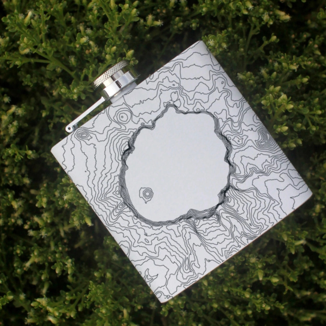 Crater Lake Topo Flask